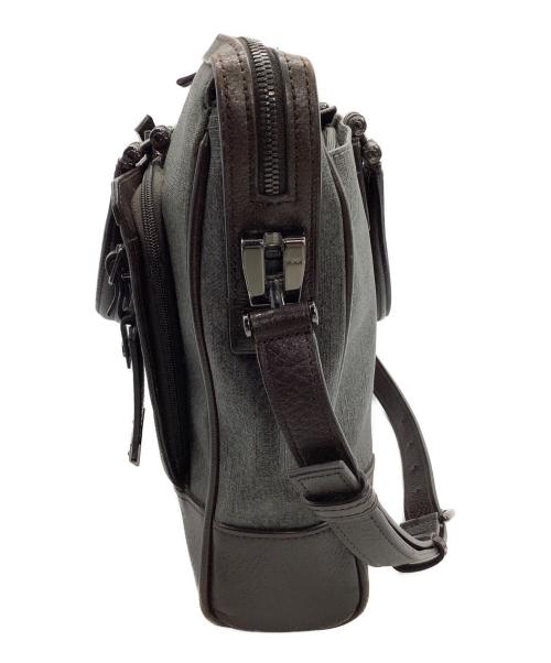 TUMI（トゥミ）TUMI (トゥミ) 2WAYバッグ グレー×ブラウンの古着・服飾アイテム