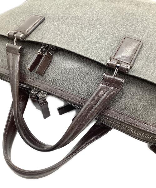 TUMI（トゥミ）TUMI (トゥミ) 2WAYバッグ グレー×ブラウンの古着・服飾アイテム