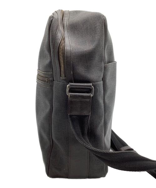 dunhill（ダンヒル）dunhill (ダンヒル) ショルダーバッグ ブラウン×ブラックの古着・服飾アイテム