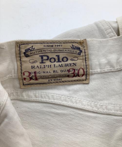 POLO RALPH LAUREN（ポロ・ラルフローレン）POLO RALPH LAUREN (ポロ・ラルフローレン) ホワイトデニムパンツ サイズ: W31の古着・服飾アイテム