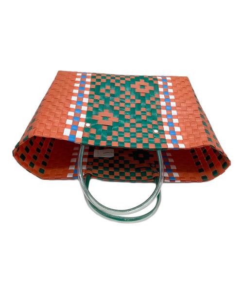 MARNI（マルニ）MARNI (マルニ) カゴバッグ　フラワーカフェ オレンジ×グリーンの古着・服飾アイテム