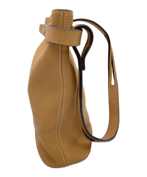 LOEWE（ロエベ）LOEWE (ロエベ) セミショルダーバッグ アシンメトリック ライトブラウンの古着・服飾アイテム