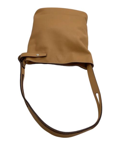 LOEWE（ロエベ）LOEWE (ロエベ) セミショルダーバッグ アシンメトリック ライトブラウンの古着・服飾アイテム