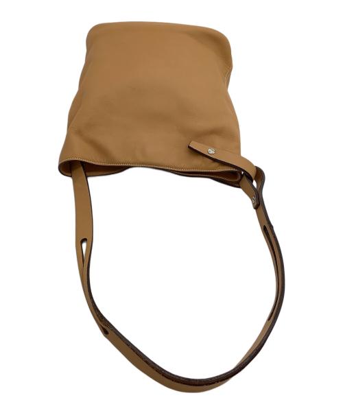 LOEWE（ロエベ）LOEWE (ロエベ) セミショルダーバッグ アシンメトリック ライトブラウンの古着・服飾アイテム