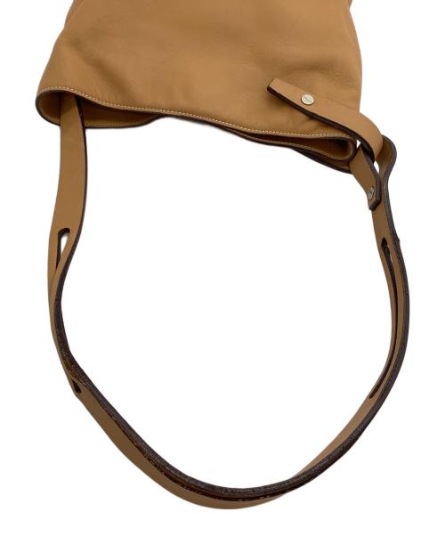 LOEWE（ロエベ）LOEWE (ロエベ) セミショルダーバッグ アシンメトリック ライトブラウンの古着・服飾アイテム