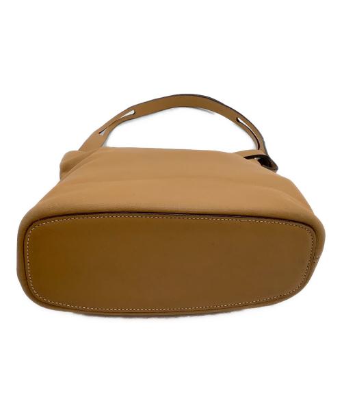 LOEWE（ロエベ）LOEWE (ロエベ) セミショルダーバッグ アシンメトリック ライトブラウンの古着・服飾アイテム