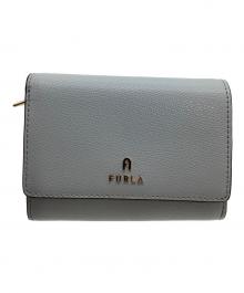 FURLA（フルラ）の古着「2つ折り財布 カメリア」｜ブルー