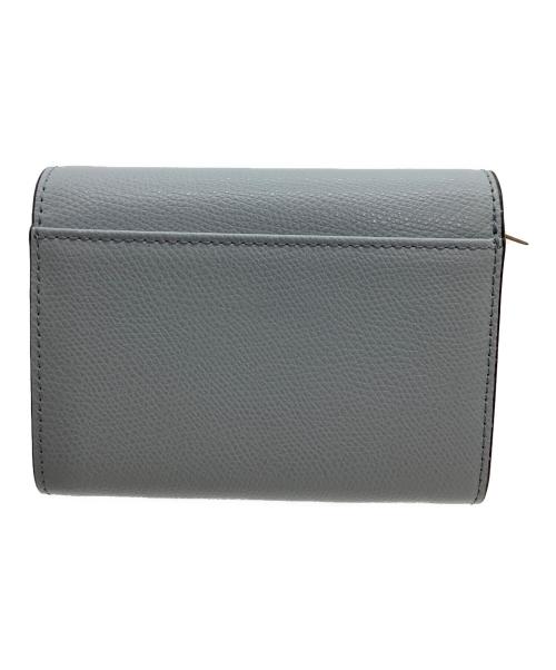 FURLA（フルラ）FURLA (フルラ) 2つ折り財布 カメリア ブルーの古着・服飾アイテム