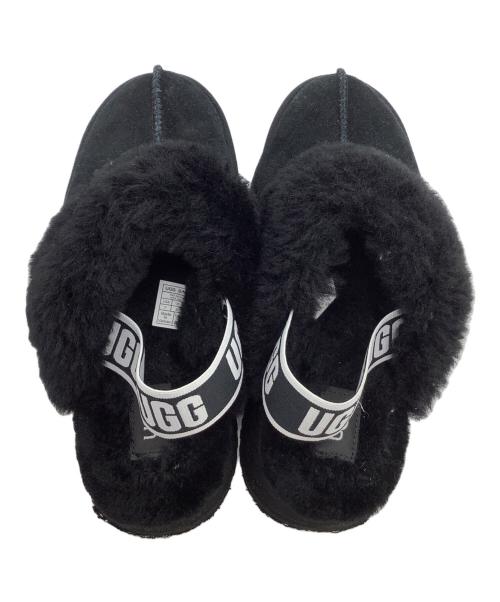 UGG（アグ）UGG (アグ) ムートンサンダル W FUNKETTE ブラック サイズ:24の古着・服飾アイテム