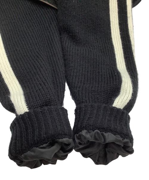 VANSON（バンソン）VANSON (バンソン) ニットジャケット　スカル ブラック サイズ:XLの古着・服飾アイテム