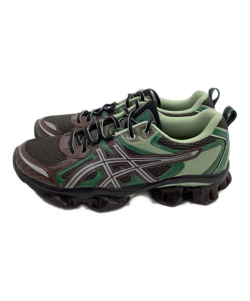 asics（アシックス）asics (アシックス) ローカットスニーカー　GEL-QUANTUM KINETIC ブラック×グリーン サイズ:28.5の古着・服飾アイテム