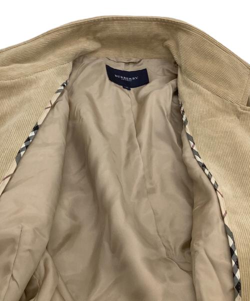 BURBERRY LONDON（バーバリーロンドン）BURBERRY LONDON (バーバリーロンドン) コーデュロイジャケット ベージュ サイズ:15BRの古着・服飾アイテム
