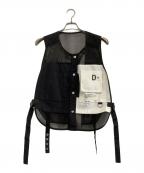 DIESELディーゼル）の古着「ベスト」｜ブラック×ホワイト