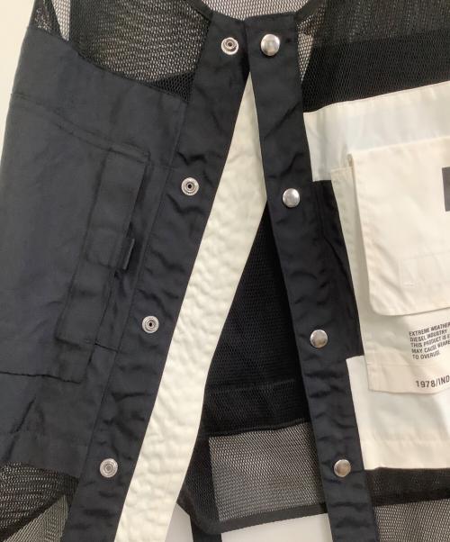 DIESEL（ディーゼル）DIESEL (ディーゼル) ベスト ブラック×ホワイト サイズ:Lの古着・服飾アイテム