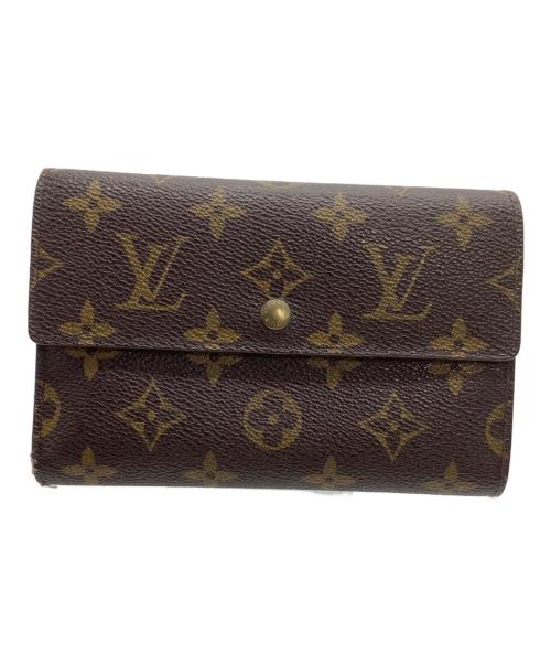 LOUIS VUITTON（ルイ ヴィトン）LOUIS VUITTON (ルイ ヴィトン) 3つ折り財布 モノグラム  ポルトトレゾール エテュイパピエ ブラウンの古着・服飾アイテム