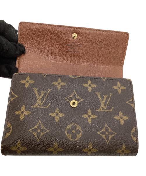 LOUIS VUITTON（ルイ ヴィトン）LOUIS VUITTON (ルイ ヴィトン) 3つ折り財布 モノグラム  ポルトトレゾール エテュイパピエ ブラウンの古着・服飾アイテム