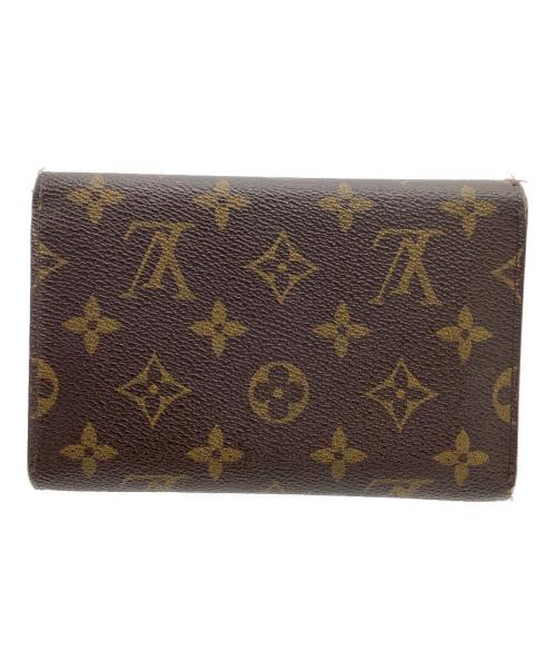 LOUIS VUITTON（ルイ ヴィトン）LOUIS VUITTON (ルイ ヴィトン) 3つ折り財布 モノグラム  ポルトトレゾール エテュイパピエ ブラウンの古着・服飾アイテム
