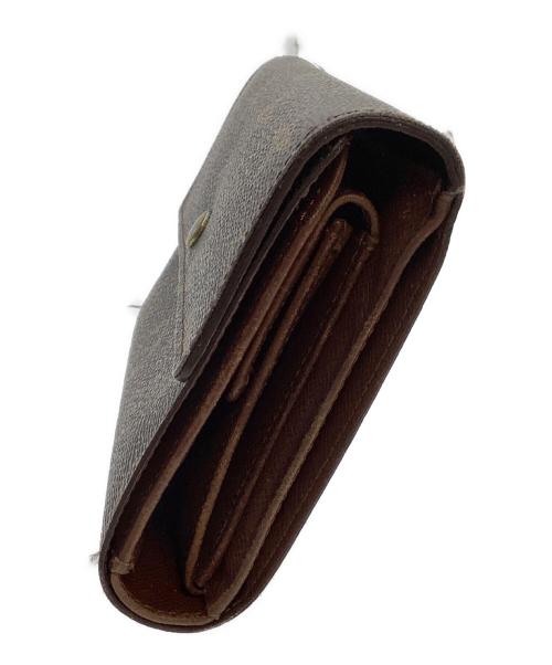 LOUIS VUITTON（ルイ ヴィトン）LOUIS VUITTON (ルイ ヴィトン) 3つ折り財布 モノグラム  ポルトトレゾール エテュイパピエ ブラウンの古着・服飾アイテム
