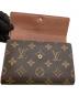 中古・古着 LOUIS VUITTON (ルイ ヴィトン) 3つ折り財布 モノグラム  ポルトトレゾール エテュイパピエ ブラウン：8000円