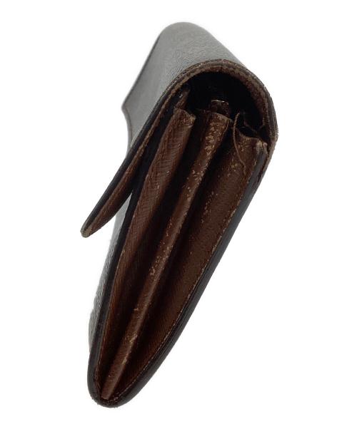 LOUIS VUITTON（ルイ ヴィトン）LOUIS VUITTON (ルイ ヴィトン) 長財布　モノグラム　ポシェット・ポルトモネ クレディ ブラウンの古着・服飾アイテム