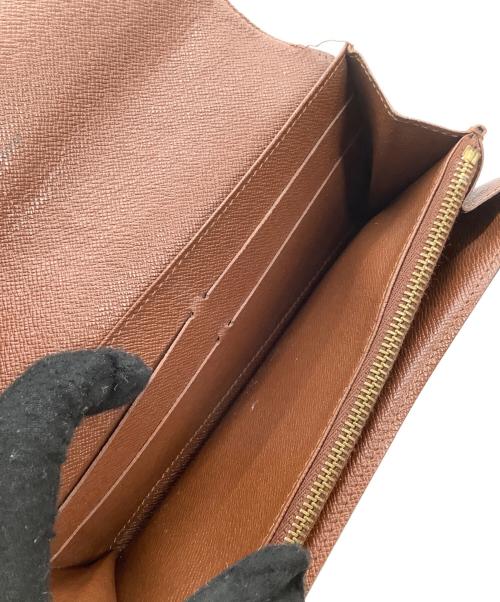 LOUIS VUITTON（ルイ ヴィトン）LOUIS VUITTON (ルイ ヴィトン) 長財布　モノグラム　ポシェット・ポルトモネ クレディ ブラウンの古着・服飾アイテム