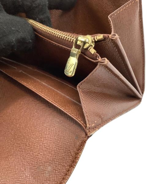 LOUIS VUITTON（ルイ ヴィトン）LOUIS VUITTON (ルイ ヴィトン) 長財布　モノグラム　ポシェット・ポルトモネ クレディ ブラウンの古着・服飾アイテム