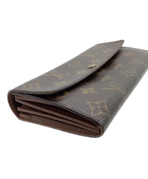 LOUIS VUITTON（ルイ ヴィトン）LOUIS VUITTON (ルイ ヴィトン) 長財布　モノグラム　ポシェット・ポルトモネ クレディ ブラウンの古着・服飾アイテム