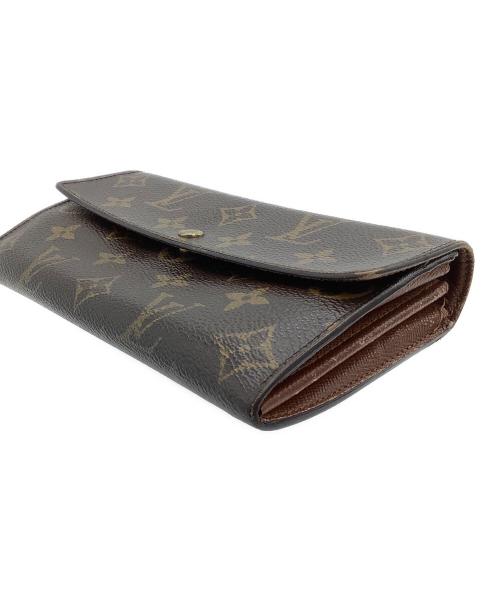 LOUIS VUITTON（ルイ ヴィトン）LOUIS VUITTON (ルイ ヴィトン) 長財布　モノグラム　ポシェット・ポルトモネ クレディ ブラウンの古着・服飾アイテム