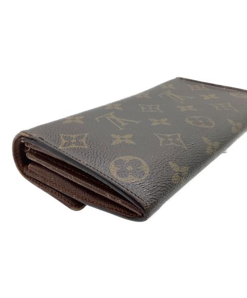 LOUIS VUITTON（ルイ ヴィトン）LOUIS VUITTON (ルイ ヴィトン) 長財布　モノグラム　ポシェット・ポルトモネ クレディ ブラウンの古着・服飾アイテム