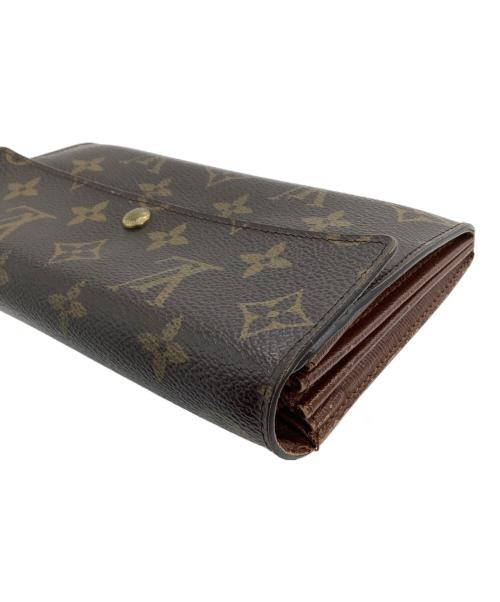 LOUIS VUITTON（ルイ ヴィトン）LOUIS VUITTON (ルイ ヴィトン) 長財布　モノグラム　ポシェット・ポルトモネ クレディ ブラウンの古着・服飾アイテム
