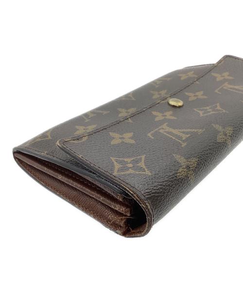 LOUIS VUITTON（ルイ ヴィトン）LOUIS VUITTON (ルイ ヴィトン) 長財布　モノグラム　ポシェット・ポルトモネ クレディ ブラウンの古着・服飾アイテム