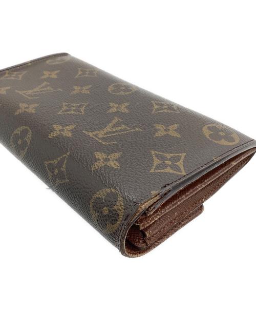 LOUIS VUITTON（ルイ ヴィトン）LOUIS VUITTON (ルイ ヴィトン) 長財布　モノグラム　ポシェット・ポルトモネ クレディ ブラウンの古着・服飾アイテム
