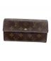 LOUIS VUITTON（ルイ ヴィトン）の古着「長財布　モノグラム　ポシェット・ポルトモネ クレディ」｜ブラウン