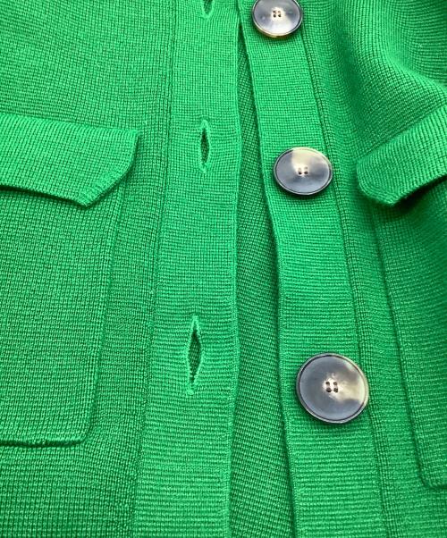 LA MAILLE SEZANE（ラ マイユ セザンヌ）LA MAILLE SEZANE (ラ マイユ セザンヌ) ニットジャケット グリーン サイズ:XSの古着・服飾アイテム