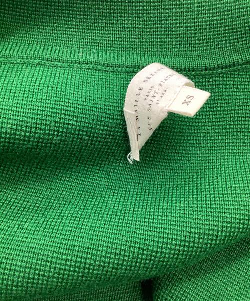 LA MAILLE SEZANE（ラ マイユ セザンヌ）LA MAILLE SEZANE (ラ マイユ セザンヌ) ニットジャケット グリーン サイズ:XSの古着・服飾アイテム