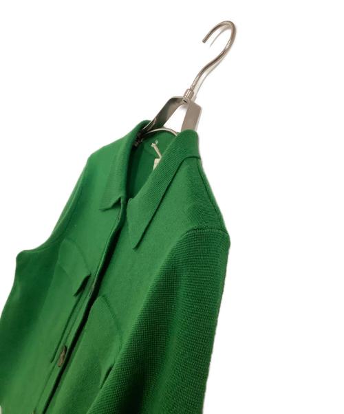 LA MAILLE SEZANE（ラ マイユ セザンヌ）LA MAILLE SEZANE (ラ マイユ セザンヌ) ニットジャケット グリーン サイズ:XSの古着・服飾アイテム