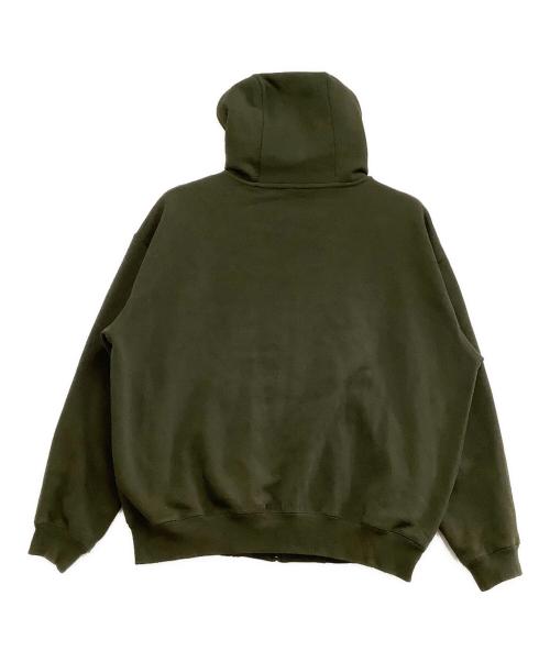 HUF（ハフ）HUF (ハフ) ジップパーカー　スモールボックスロゴ グリーン サイズ:Mの古着・服飾アイテム