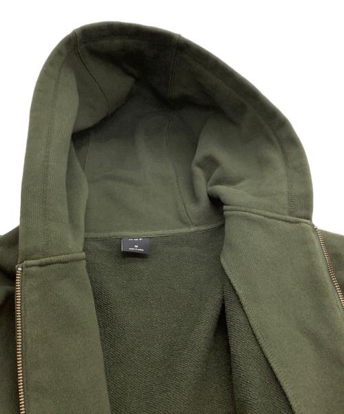 HUF（ハフ）HUF (ハフ) ジップパーカー　スモールボックスロゴ グリーン サイズ:Mの古着・服飾アイテム