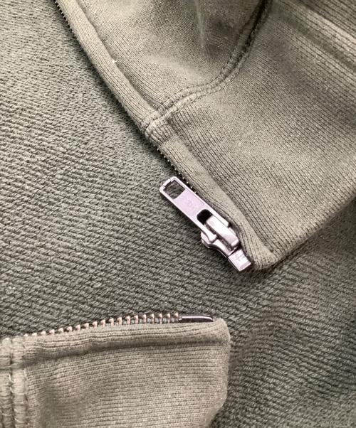 HUF（ハフ）HUF (ハフ) ジップパーカー　スモールボックスロゴ グリーン サイズ:Mの古着・服飾アイテム