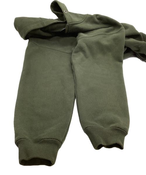 HUF（ハフ）HUF (ハフ) ジップパーカー　スモールボックスロゴ グリーン サイズ:Mの古着・服飾アイテム