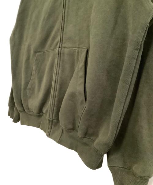 HUF（ハフ）HUF (ハフ) ジップパーカー　スモールボックスロゴ グリーン サイズ:Mの古着・服飾アイテム