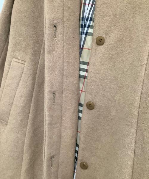 BURBERRY BLUE LABEL（バーバリー ブルー レーベル）BURBERRY BLUE LABEL (バーバリー ブルー レーベル) チェスターコート　裏地ノバチェック ベージュ サイズ:40の古着・服飾アイテム