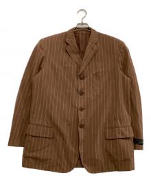 Jean Paul Gaultier homme（ジャンポールゴルチェオム）の古着「4Bテーラードジャケット　ストライプ」｜ブラウン