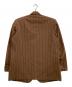 Jean Paul Gaultier homme (ジャンポールゴルチェオム) 4Bテーラードジャケット　ストライプ ブラウン サイズ:48：18000円