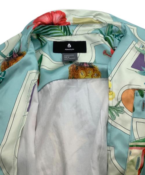 Alphastyle（アルファスタイル）Alphastyle (アルファスタイル) 半袖シャツ ブルー サイズ:Mの古着・服飾アイテム