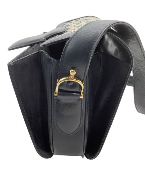 CELINE（セリーヌ）CELINE (セリーヌ) ショルダーバッグ　Cマカダム　 ネイビー×グレーの古着・服飾アイテム