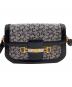 CELINE (セリーヌ) ショルダーバッグ　Cマカダム　 ネイビー×グレー：30000円
