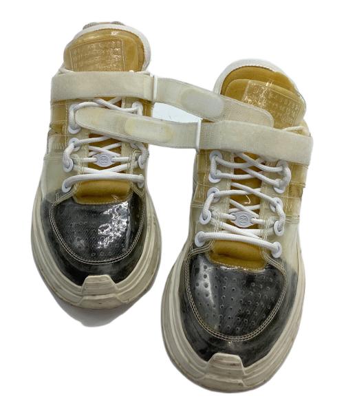 Maison Margiela（メゾンマルジェラ）Maison Margiela (メゾンマルジェラ) ローカットスニーカー レトロフィット ホワイト×イエロー サイズ:37の古着・服飾アイテム