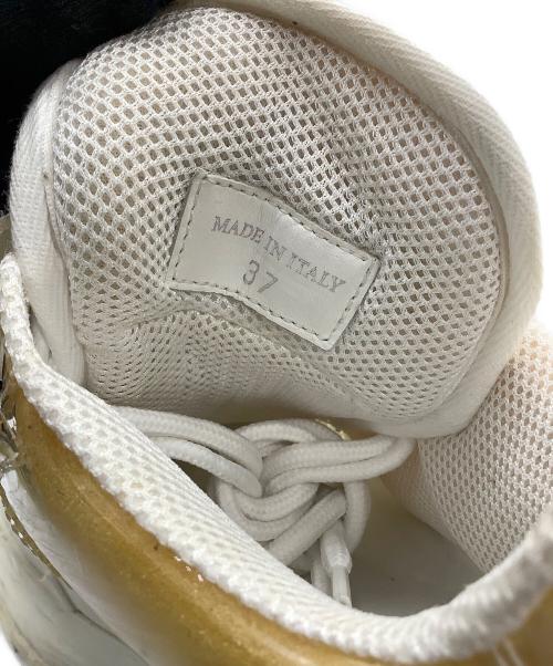 Maison Margiela（メゾンマルジェラ）Maison Margiela (メゾンマルジェラ) ローカットスニーカー レトロフィット ホワイト×イエロー サイズ:37の古着・服飾アイテム