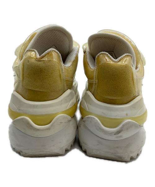 Maison Margiela（メゾンマルジェラ）Maison Margiela (メゾンマルジェラ) ローカットスニーカー レトロフィット ホワイト×イエロー サイズ:37の古着・服飾アイテム
